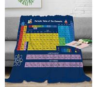 3D Printed table science Bed Throw Microfiber Ultra Soft Warm Bedding educational chemistry Fluffy Blanket Breathable All Season for Office Workers Students Teens Young Adults 60x80inch(150x200cm)