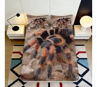 3D Printed Tarantula Fitted Sheet Microfiber Soft Breathable Spider Bed Cover for Bedroom Dorm Protection Decor 90x200x25cm