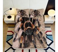 3D Printed Tarantula Fitted Sheet Microfiber Soft Spider Bed Cover for Bedroom Dorm Mattress Protection Decor 90x200x25cm
