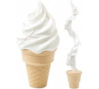 3D Printed Telescopic Ice Cream Sword, Fidget Retractable Spiral Prank Toy, Ejecting Cone Stress Relief Gadget with Smooth Motion for Desk Cosplay Party Choice