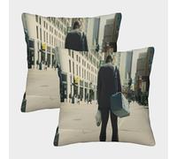3D Printed The Dark Knight Throw Pillow Covers Originality Square Cushion Cover Decorative Super Soft Pack of 2 for Home Couch Sofa Decorative, Gifts 45x45cm