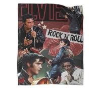 3D Printed The Elvis Flannel Blankets for Kids Teens Adults Soft, Plush, Fluffy, Warm, Cozy Throws for Sofa Bed Couch Chairs 40x50inch(100x130cm)
