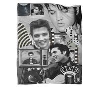 3D Printed The Elvis Flannel Plush Blankets for Kids Teens Adults Soft Cozy Throws for Bed Couch Chairs 40x50inch(100x130cm)