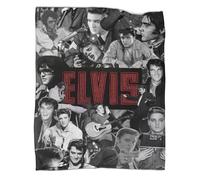 3D Printed The Elvis Flannel Plush Blankets for Kids Teens Adults Soft, Plush, Fluffy, Warm, Cozy Throws for Bed, Couch And Travel 80x90inch(200x230cm)