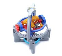 3D Printed Three-axis Tourbillon Gear Transmission Model, DIY Plastic Assembly Kit, Scientific Mechanical Desktop Toy