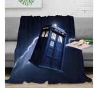 3D Printed Time travel box Warm Blanket Microfiber Ultra Soft Thermal Bedding sci-fi futuristic design Cosy Throw Lightweight All Season for Homeowners Renters Adults Kids 80×90inch(200x230cm)