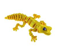 3D Printed Toy Lizard Articulated - Realistic Reptile Animal Sculpture for Desk Display, Easter Basketball Padders or Stirring Game | Full Body Flex Design DECI Design