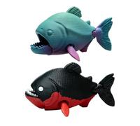 3D Printed Toys, Realistic Design, X1, Piranha Model Realistic Plǎstic Fish, Fish Enthusiasts And Biology Learning, Flexible Joints, For Desk, Home, Office, Birthday, Kids, Adults