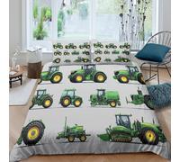 3D Printed Tractor Quilt Cover, Microfiber Duvet Cover Hidden Zipper for