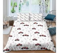 3D Printed Tractor Quilt Cover, Microfiber Duvet Cover Hidden Zipper for