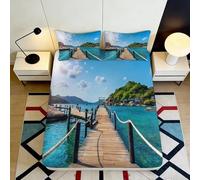 3D Printed Tree Bird Art Fitted Sheet Microfiber Deep Pocket for Bedroom Bedding Artistic Tree Mattress Fitted Cover Non-Slip Fully Wrapped Super King（200x220cm）