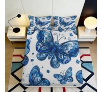 3D Printed Tropical Palm Fitted Sheet Microfiber Soft Breathable Pop Art Bed Cover Non Slip Machine Washable for Bedroom Guest Room 90x200x25cm