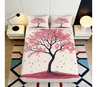 3D Printed Tropical Tiger Fitted Sheet Microfiber Non-Slip Deep Pocket Jungle Tiger Mattress Fitted Cover for Bedroom Adults Teens Small Double（140x200cm）