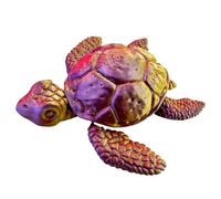3d Printed Turtle, Animals Sea Turtle Model, Fidget Sculpture, 11.5x9.7cm, Realistic 3d Printed Design, Flexible Movable Joints, for Animal Models, Desktop Decor