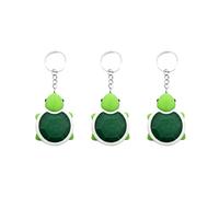 3D Printed Turtle Fidget Clicker Keychain - Stress-Relieving Keyboard Fidget Toy for Adults, Decorative Key Ring for Backpack, Travel, and Office(Set of 3)