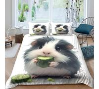 3D Printed Ultrasoft Microfibre Cute guinea pig Quilt Cover Soft Bedding Set with Pillow Cases Digital art style Duvet Cover All Season Breathable for Home Decor Super king（260x220cm）