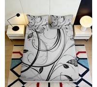 3D Printed Vine Pattern Fitted Sheet Microfiber Deep Pocket Non-Slip Bedroom Bedding Wrap Vine Mattress Fitted Cover 180x200x25cm