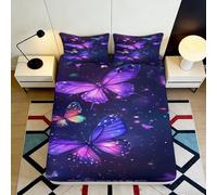 3D Printed Vintage Horse Fitted Sheet Microfiber Deep Pocket Non-Slip Western Bedding Cowhide Mattress Fitted Cover 140x200x25cm
