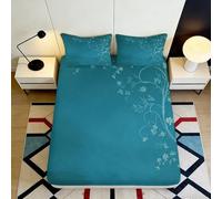 3D Printed Virgin Mary Fitted Sheet Microfiber Rose Bed Cover Non Slip Machine Washable for Bedroom Dorm Decor 90x200x25cm
