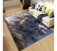 3D Printed Volcano Lava Eruption Landscape 100 X 200 Cm, Graffiti Rugs Living Room Crawling Mat Decorative Area Rugs For Living Room Bedroom, Non Slip Door Mat - Polyester Soft /4993205059988
