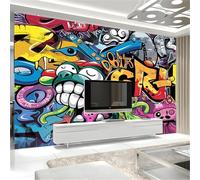3D Printed Wallpaper Cartoon Characters Doodles Non-Woven Mural 250 x 175 cm Modern Photo Wallpaper Colorful Living Room Fashion Home Decor Wall Mural
