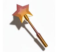 3D Printed Wand Tap to Pay, Taps to Pays Magic Stars Wand, Star Magic Wands Contactless Payment Card Holder, Tap-to-Pay Credit Card Wands Toy & Game (Gold)