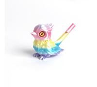 3D Printed Waterbird Whistle，Simulated Bird Musical Instruments,Pet Training Whistle Decorative Pendants,Water-Filling Sound Trendy Desktop Decoration (Rainbow color)