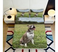 3D Printed White Tiger Fitted Sheet Microfiber Non-Slip Deep Pocket Bedroom Bedding White Tiger Mattress Fitted Cover for Adults Teens Single（90x190cm）