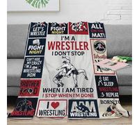 3D Printed Wrestling apparel Soft Throw Microfiber Soft Cosy Bedding Warm Sporty graphic design Travel Blanket Compact Portable for Students Campers Travellers Young Adults 40x50inch(100x130cm)