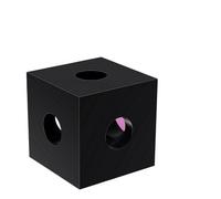 3D Printer 2020 Aluminum Cube Prism Connector Wheel Regulator Corner V-slot Three Way Corner Bracket Compatible with Open-Builds 2020 Profile(2Pcs)