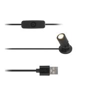 3D Printer Accessories LED Mini Light-Spot Kit for Bambu-Lab X1/X1C/X2D/P1P/P1S/P2S/A1 DIY 3D Printed Model: 5V Warm White Light USB Interface Powered with Switch Standard Part