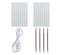 3D Printer Accessories Lithophane LED Backlight Board(4Pcs): PCB Light Replacement Kit with Connection Cable for Transparent Illumination Panel Photo Model DIY Printing Project