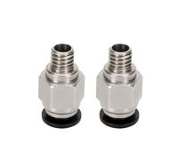 3d Printer Accessories PC4-M6 Male Straight Pneumatic PTFE Tube Push In Quick Fitting Connector(2pcs PC4-M6)