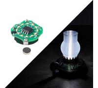 3D Printer Accessories Ring LED Magntic Control Switch Light: 3V White Lights 12Pcs Lamp Beads No Include Power Supply for 3D Printing DIY Project Model Lighting