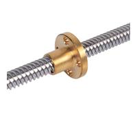 3D Printer Accessories Trapezoidal Lead Screw + Nut,1pcs T10 3D Printer, Length 100mm-1000mm Lead 2mm Stainless Steel Trapezoidal Spindle Screw and Copper Nut(850mm)
