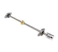 3D Printer Accessories Trapezoidal Lead Screw + Nut,1Set 3d Printer Guide Rail Kit, 100-500mm T10 +Brass Copper Nut +KP000 Or KFL000 Bearing Bracket +Flexible Coupling(Lead 10mm Kfl Set,450mm)