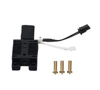 3D Printer Ceramic Nozzle Hot End Kit for 2, Upgrade Print Head with 24V 60W Ceramic Heater, Bimetal Insulated Pipe and Brass Nozzle, High Temperature Up to 500℃ fo