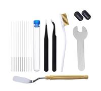 3D Printer Cleaner Tool Kit Copper Wire Brush Toothbrush Nozzle Cleaning Needle Parts