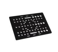 3D Printer Components 20-80mm Groove Frame Connection Plate Set With 6 Wheels For Black Aluminium Solid POM Kit For Processing Machine(Only Black Plate,1pc)