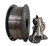 3D Printer consumables PLA 1.75mm Silk Filament PLA 1kg 3D Printing Materials Shiny consumables Gold Black Silver Multi-Pack(Gray)