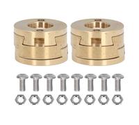 3D Printer Coupling Couplers High Accuracy Metal T8 Z Axes Coupler for VzBot BLV 3D Printers 2Pcs Brass CNC Machining 22mm 16mm Center Distance