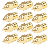 3D Printer CR 6 SE 12pcs Extruder Brass Nozzle MK Thread Printer Head 0.4-1.0MM Output for CR-6 SE CR-10 V2 Ender-3 Ender-5 (0.4mm)