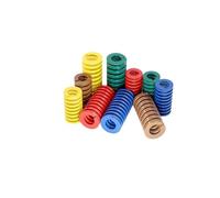 3D Printer Die Spring 2PCS Yellow Die Springs 65Mn Compression Spring Durable Spiral Stamping(45mm,8MM ( ID 4MM )_BROWN)