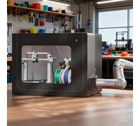 3D Printer Enclosure with LED Light, Filament Dryer, Dust Cover, Fume Extractor & Ventilation System for Noise Reduction, Enhanced Print Quality