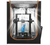 3D Printer Enclosure with LED Light, Fireproof Dustproof Tent Constant Temperature Protective Cover for Ender3 Max Neo/Ender3 S1 Plus/Ender 5/ Pro/Plus/Neptune 4 Plus/CR-10/10S PRO10 Mini/CR-X, Large