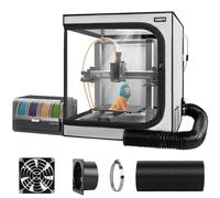 3D Printer Enclosure with Ventilation Kit for Anycubic Kobra 3/3 V2 Combo/Flashforge AD5X 3D Printers,Fireproof & Dustproof Noise Reduction 3D Printer Cover with USB LED Lighting System-580*650*650mm