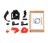 3D Printer Extruder Assembly for Filament Feeding, with printout | Abs and Metal Construction Identifies Component Build for Extrusion Assembly Service and Upkeep
