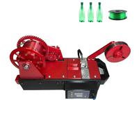 3D Printer Extruder Filament Maker Machine, Desktop Filament Maker Machine, Digital Temperature Control, Recycled PET Bottle Recycler for Families, DIY Makers, Small Studios(Red)