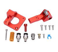 3D Printer Extruder Kit for CR - 10S, Double Slide Rail Joint Red Extrusion, 1.75mm Consumables, Aluminum Alloy Extruder with Dual Pulley System, Easy to Install for Smooth Printin