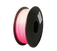 3D Printer Filament, 1.75mm PLA 3D Printer Filament, Color Change with Temperature 31-45 Degrees Dark Green to Red to Yellow 3D Printing Material(Red to White-1kg)